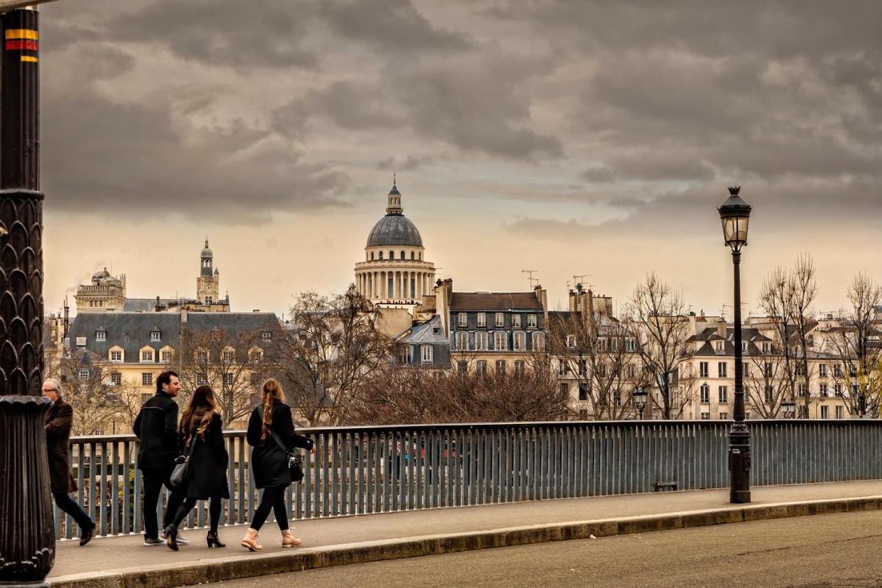Charming 1Br Apartment With Terrace Le Marais Paris Center Exterior foto